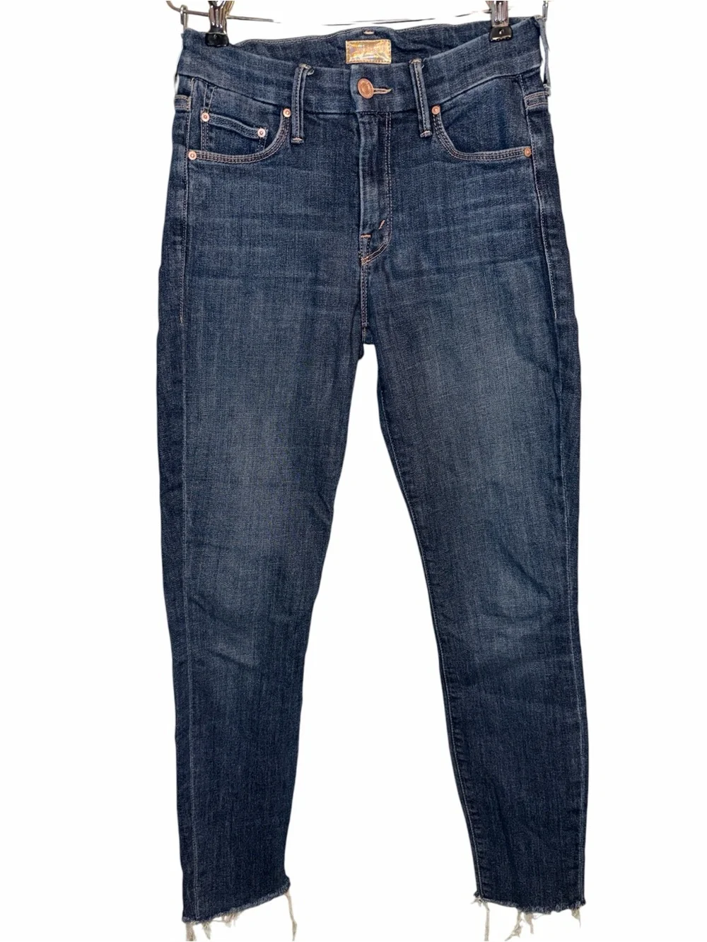 MOTHER The Looker Fray Ankle Skinny Jeans Girl Crush Size 24